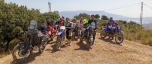 Moteros en el Cerrajón de Murtas, Granada