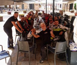 Comiendo en Laujar de Andarax, Almería.