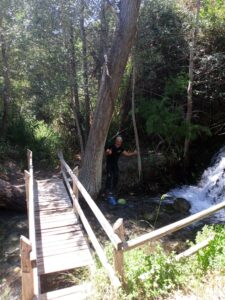 Avituallamiento en la Fuente de San Gines, en el Río Almanzora, Purchena, Almería