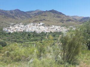 Vista pueblo SENES, Sierra de Filabres.