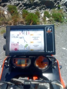 Visualización del rutómetro, Km 175