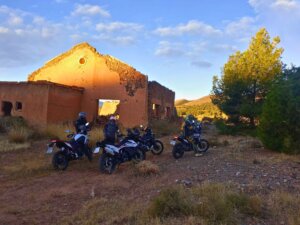 Una parada en el camino cerca del Calar en Alto en la Sierra de Filabres (Almería)